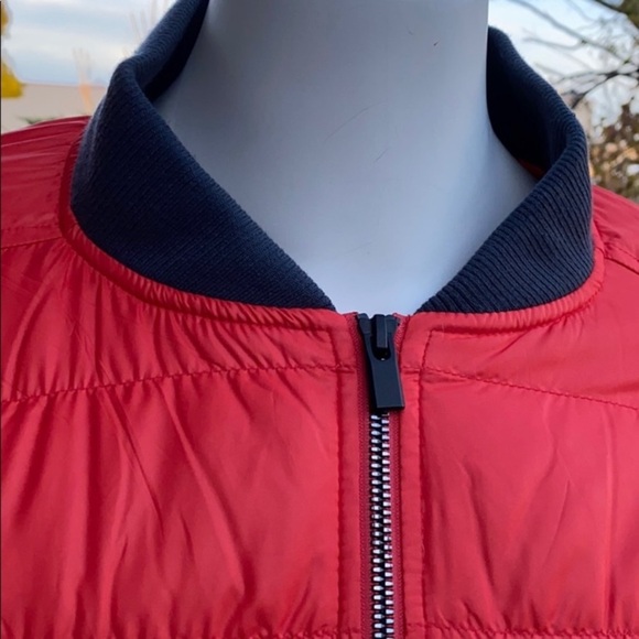 Athleta Utility Quilted Bright Puffer Jacket Red Small - Picture 5 of 7